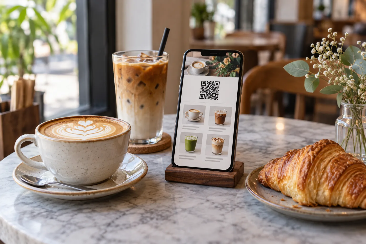 QR Menu Examples for Cafés: Coffee, Sizes and Seasonal Drinks